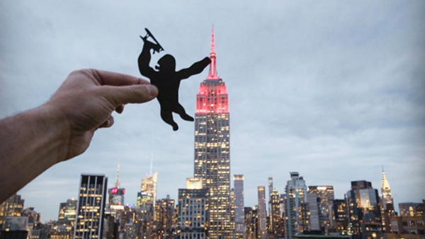 Photographer Reshapes Landmarks into Cartoons with Paper Cutouts