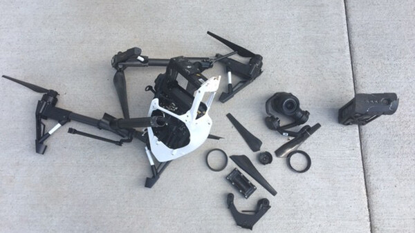 Unknown Person With Gun Shoots Down Photographer's Drone
