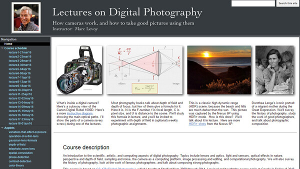 Stanford Professor Releases Free University-Level Digital Photography Course