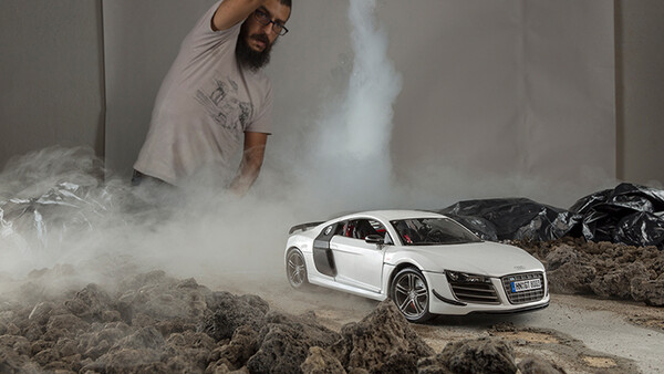 Photographer Uses Toy Model Audi R8 For Epic Shoot