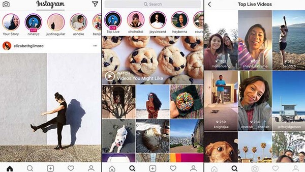 Instagram Launches Live Video and Snapchat-Style Disappearing Photos