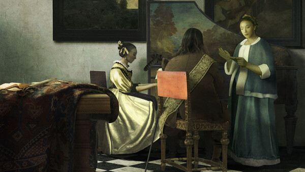 Erik Almas Asked to Recreate a Famous Vermeer Painting Using Stock Photos