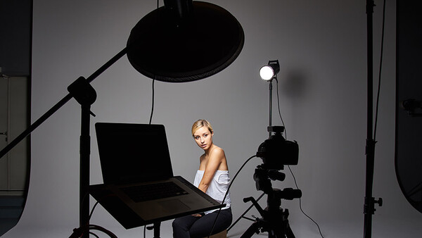Four Light Setup Using Only Grids for Studio Portrait Photographers