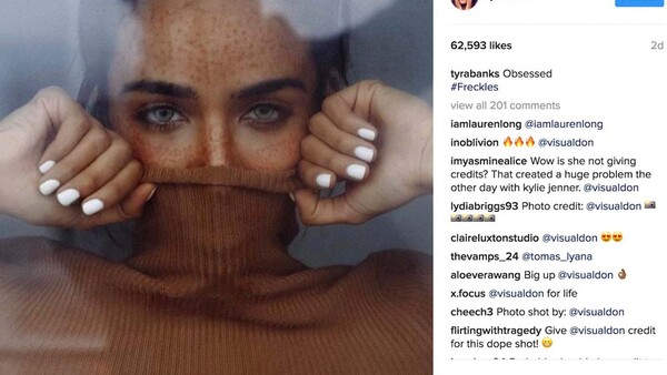Supermodel Tyra Banks Posts Photographer's Work on Her Instagram Without Permission or Credit