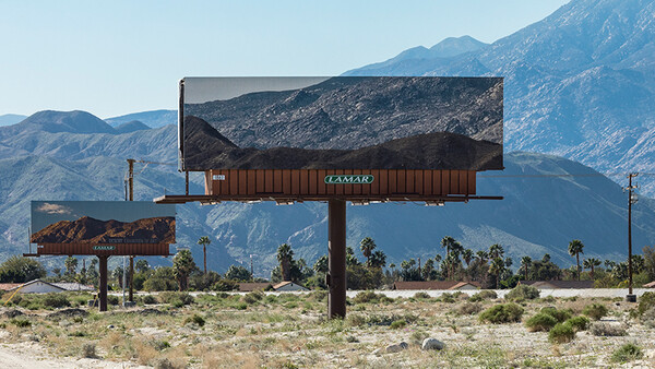 Artist Perfectly Aligns Landscape Images on Billboards In Front of the Mountains They're Blocking
