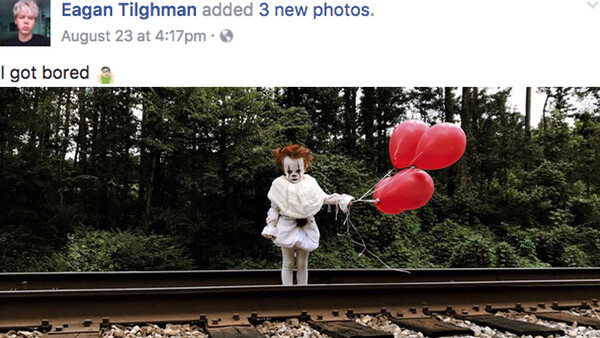 Teenage Photographer Styles His Baby Brother as Pennywise From 'It,' Becomes Internet-Famous in Three Days 