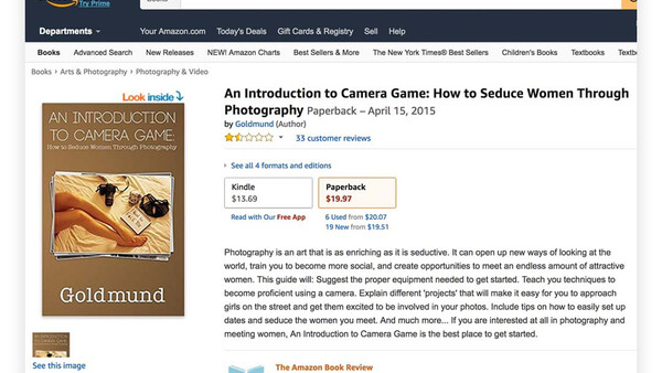 Amazon Is Selling a Book Titled 'How to Seduce Women Through Photography'