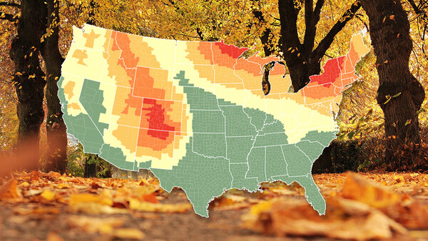 2018 U.S. Fall Color Prediction Map for Landscape Photographers