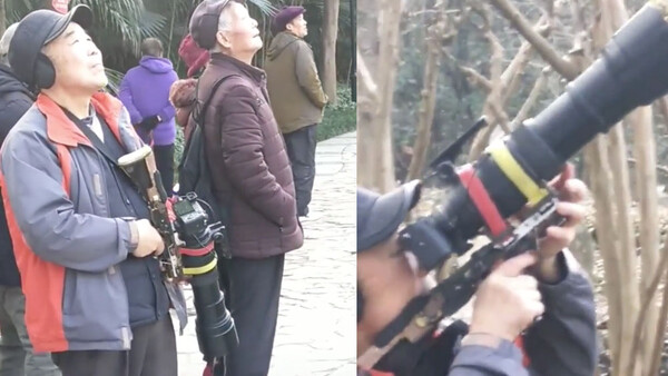 Photographer Mounts Camera to Gun Stock to Shoot Birds