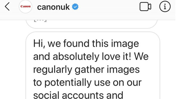 Canon UK's Instagram Account Caught Messaging Photographers Asking for Free Image Use