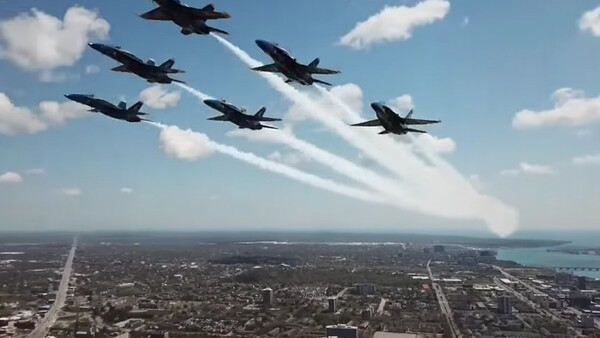 Video Shows Drone Flying Illegally and Dangerously Close to Blue Angels Military Jets