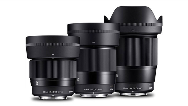 Sigma Announces a Trio of f/1.4 Primes for L-Mount APS-C Cameras: 16mm, 30mm, and 56mm