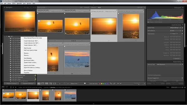 The Power of the Lightroom Folders Context Menu