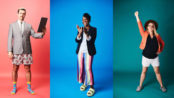 A Behind the Scenes Look at #COVIDwear: Business on the Top, Quarantine on the Bottom