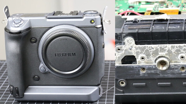 Taking Apart a $10,000 Mirrorless Fuji Camera Damaged by Saltwater