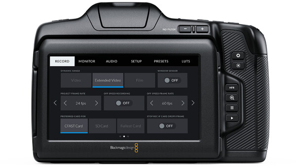 Blackmagic Pocket Cinema Camera 6k Pro LCD Screen White Balance Hack