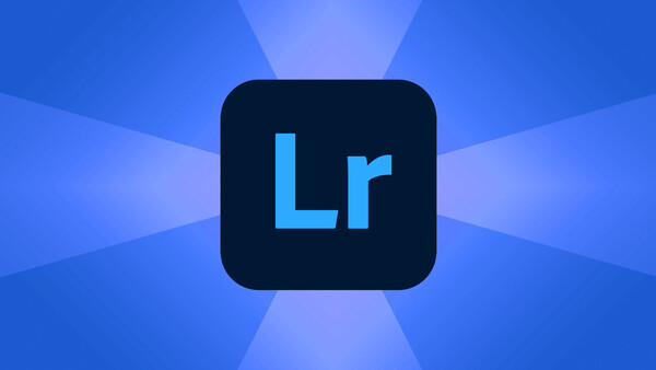 Logo for Adobe Lightroom featuring blue "Lr" text on a dark rounded square icon.