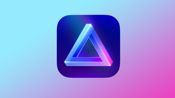 Illustration of a neon-glowing triangle with layered 3D geometry and gradient lighting.