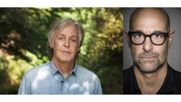 Two professional portrait photographs side by side showing different lighting and styling approaches.