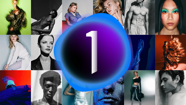 Collage of 16 portrait photographs featuring diverse subjects with varied lighting, styling, and post-processing techniques.