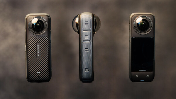 Insta360 X4 - 360° 8K Action Camera (hero shot 3 cameras)