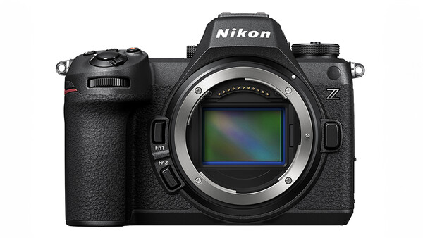 Nikon Z mirrorless camera body shown from front, displaying the open sensor and lens mount.