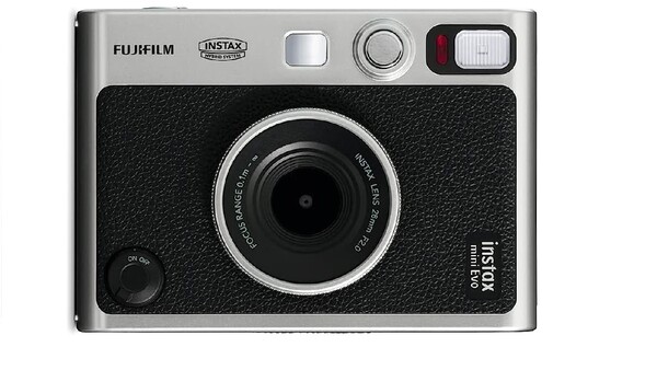 Fujifilm Instax Wide 300 instant camera with silver and black finish.