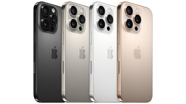 Four iPhone 14 Pro models displayed in black, gold, silver, and rose gold finishes, showing rear camera systems and Apple logos.