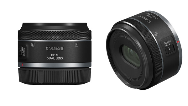 Two Canon RF-mount lenses displayed side by side against a white background.