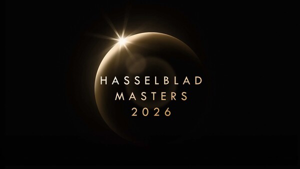 Hasselblad Masters 2026 logo graphic featuring a partial solar eclipse with golden light