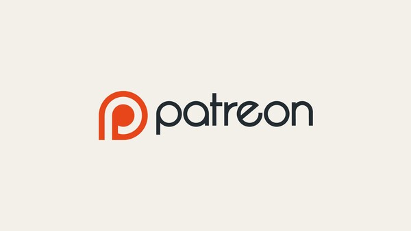 Patreon logo featuring a stylized red 'P' symbol and dark gray wordmark