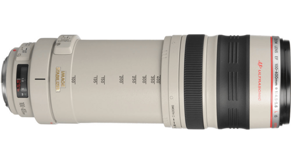 Canon EF 70-200mm f/2.8L IS II telephoto zoom lens with white barrel
