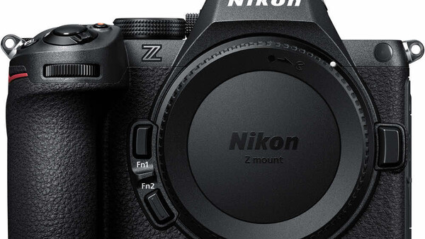 Nikon Z7 II mirrorless camera body front view against white background