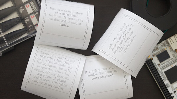 [News] A Camera that Produces Descriptive Text