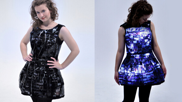 The Little Slide Dress: Emily Steel Creates An Illuminating Dress From Old Film 