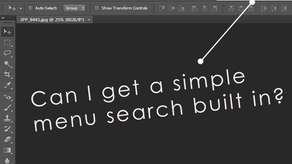 A Cry for a Built In Menu Search!