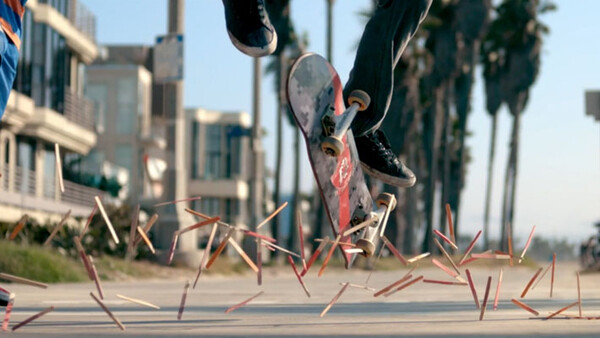 Springing Popsicle Sticks Filmed at High Speed