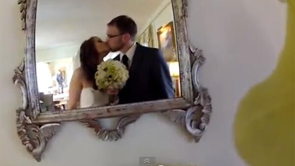 Couple Uses a GoPro In Bride's Bouquet 