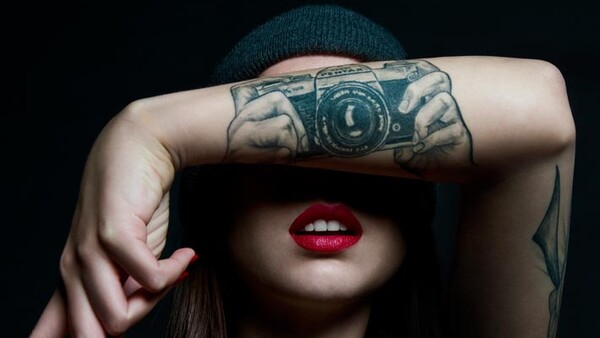 Pentax 35mm Camera Tattoo
