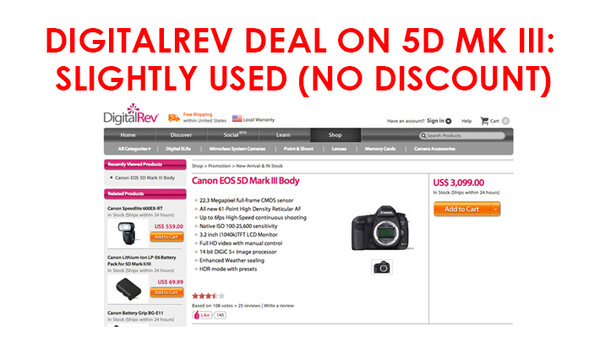 DigitalRev Allegedly Selling Used Cameras As New, And Are Yet To Issue A Response