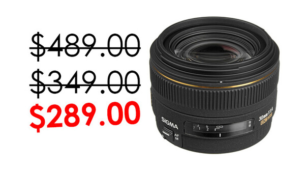 February Only Sigma 30mm f1.4 Lens Only $289 at BH Photo