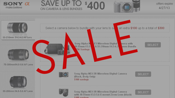 Save Up To $400 on Sony Camera and Lens Bundles! Plus Other Great Deals!