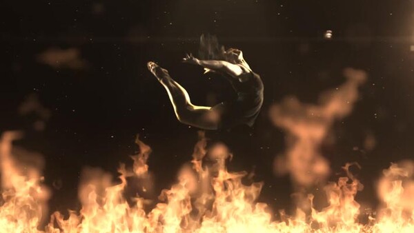 "Fire Flight" Slow Motion Dancers At 1000fps