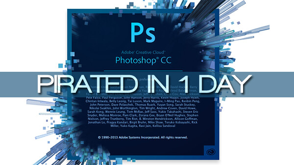 Adobe Photoshop CC Has Already Been Pirated In Just One Day