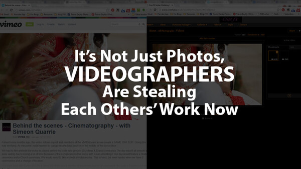 Videographers Must Help One Another Out To Combat Thieves in the Industry