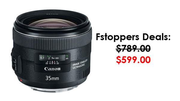 $200 Off Canon 35mm f/2.0 IS Lens 
