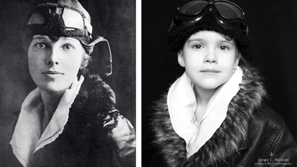 Mom Recreates Iconic Women's Portraits With Her 5-Year-Old Daughter