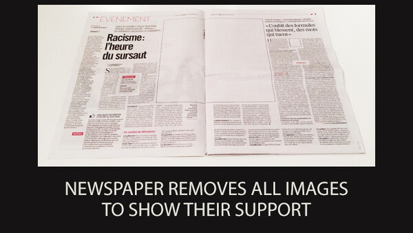 Newspaper Removes All Images to Show Support for Photographers