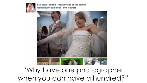 Facebook Encourages Brides to Ditch Having a Professional Wedding Photographer