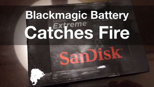 Blackmagic Cinema Camera Catches Fire During Filming